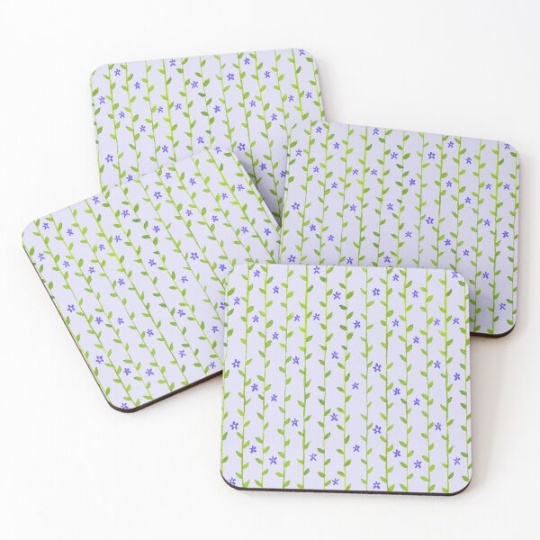Item preview, Watercolor Floral Vines Pattern - Indigo & Green designed and sold by monitdesign.