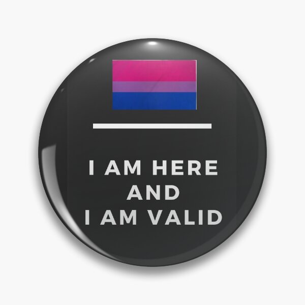 Item preview, I Am Valid Rectangle Graphic - Bisexual designed and sold by thesassypanda.