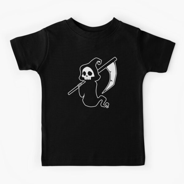 Grim Reaper Skeleton Dabbing Halloween Death T Shirt Kids T Shirt By Nerdninja Redbubble - grim reaper roblox shirt