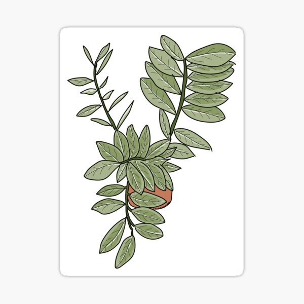 Twisty Houseplant Sticker
