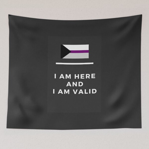 Item preview, I Am Valid Rectangle Graphic - Demisexual designed and sold by thesassypanda.