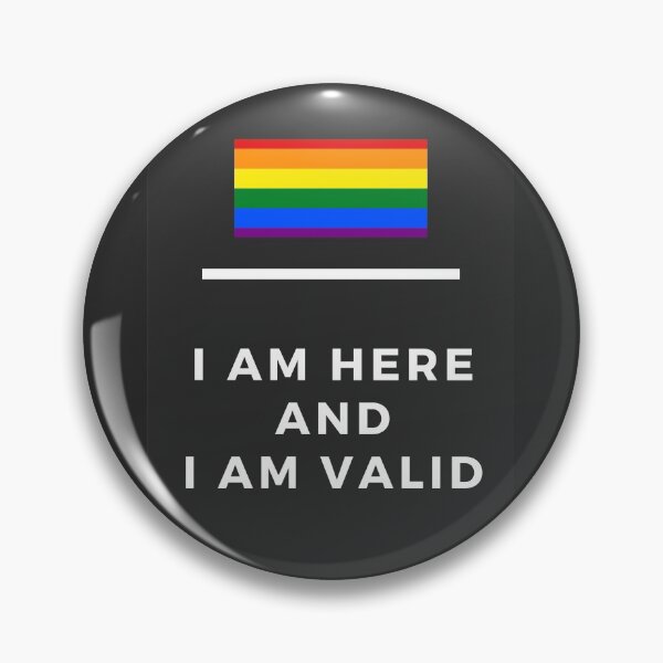 Item preview, I Am Valid Rectangle Graphic - Gay designed and sold by thesassypanda.