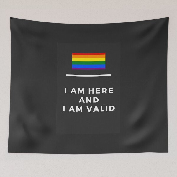 Item preview, I Am Valid Rectangle Graphic - Gay designed and sold by thesassypanda.