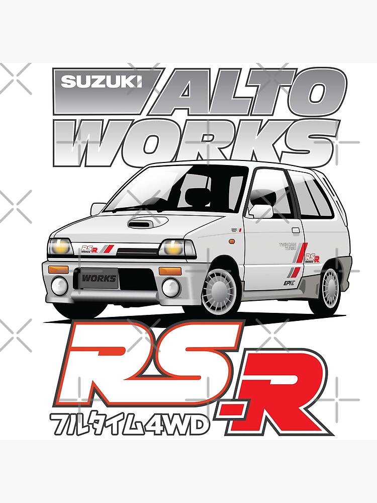 Alto Works Rs R Art Board Print By Teammightyboy Redbubble