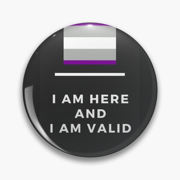 Item preview, I Am Valid Rectangle Graphic - Graysexual/ Grayace designed and sold by thesassypanda.
