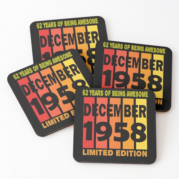 Item preview, 62th Birthday Gift Retro Vintage 62 Years Old Gifts December 1958  designed and sold by Sarah38.