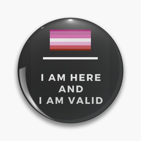 Item preview, I Am Valid Rectangle Graphic - Lesbian designed and sold by thesassypanda.