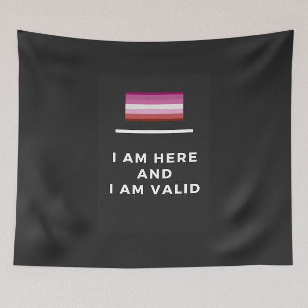 Item preview, I Am Valid Rectangle Graphic - Lesbian designed and sold by thesassypanda.