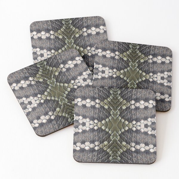 Item preview, Striking Grey and Gold Snakeskin Pattern designed and sold by cgroenewald.
