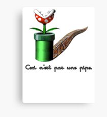 Super Mario for Magritte Canvas Print