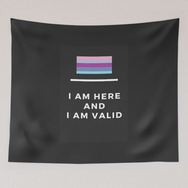 Item preview, I Am Valid Rectangle Graphic - Ominsexual designed and sold by thesassypanda.