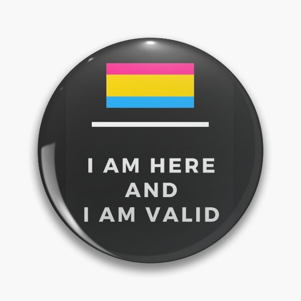Item preview, I Am Valid Rectangle Graphic - Pansexual designed and sold by thesassypanda.