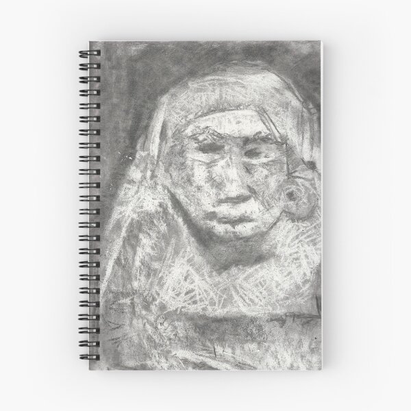 Item preview, Neanderthal Man charcoal drawing designed and sold by felicityprazak.