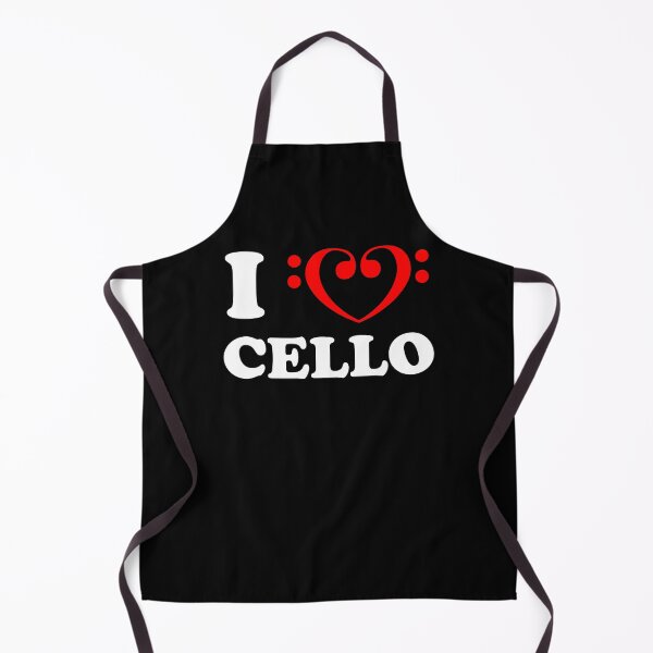 Item preview, I Love Cello Bass Clef Design  designed and sold by jaycartoonist.