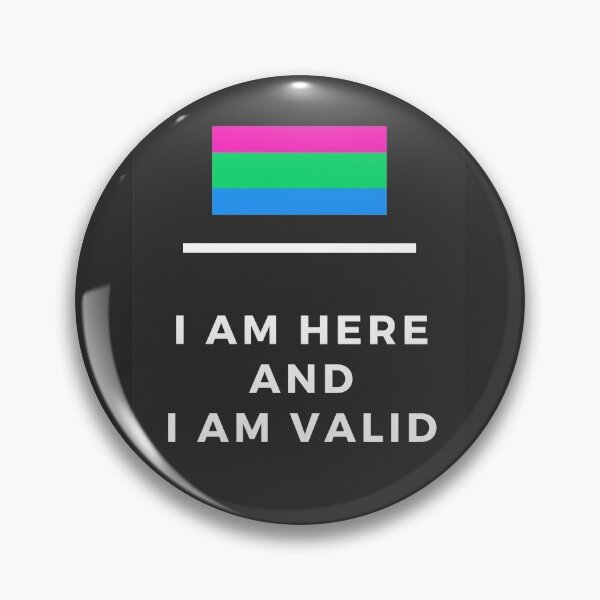 Item preview, I Am Valid Rectangle Graphic - Polysexual designed and sold by thesassypanda.