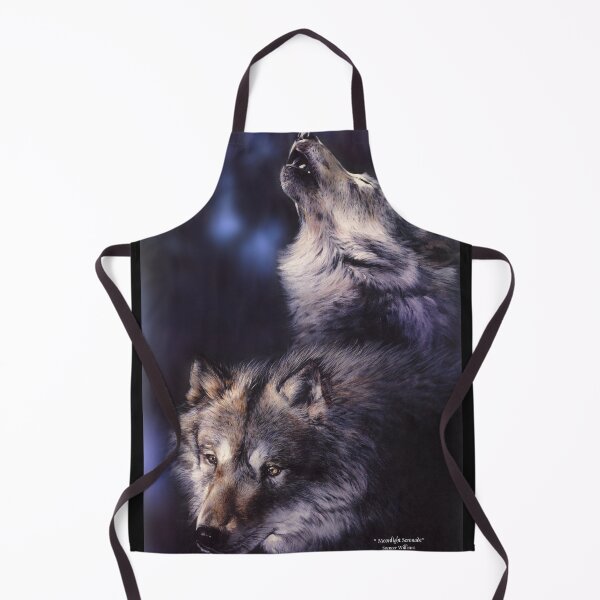 Item preview, moonlight serenade timber wolves designed and sold by BrushWorks.