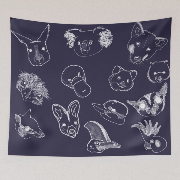 Item preview, Australia chalkboard animals  designed and sold by JMVisuals28.