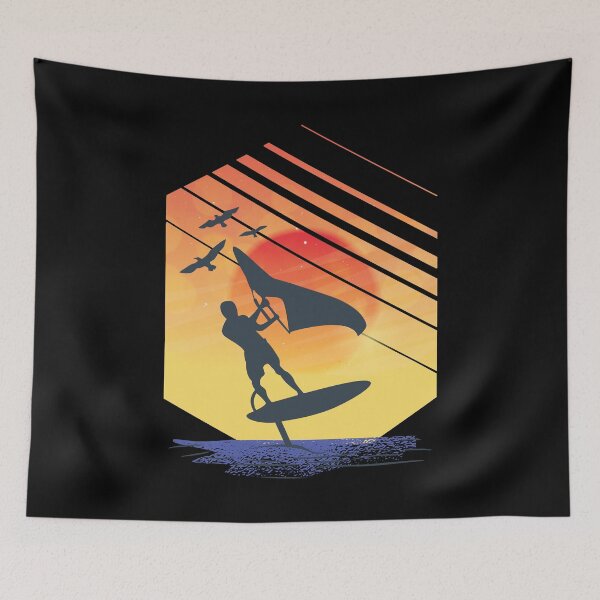 Item preview, Wing Foiling Surfing Surfer Gift Idea designed and sold by Grimbart.