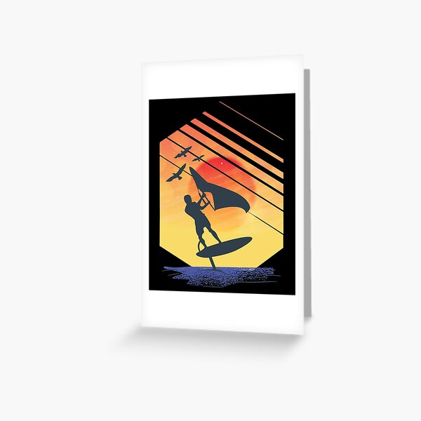 Item preview, Wing Foiling Surfing Surfer Gift Idea designed and sold by Grimbart.