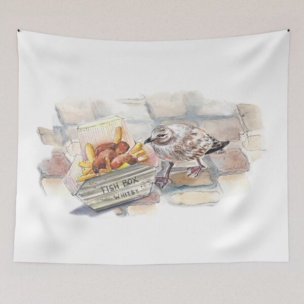 Item preview, Fish And Chips For A Seagull In Whitby designed and sold by Goodaboom.