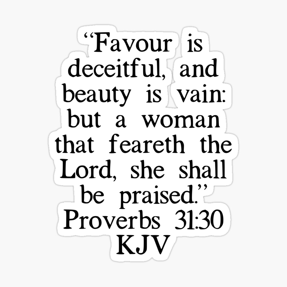 Proverbs 31 30 Kjv