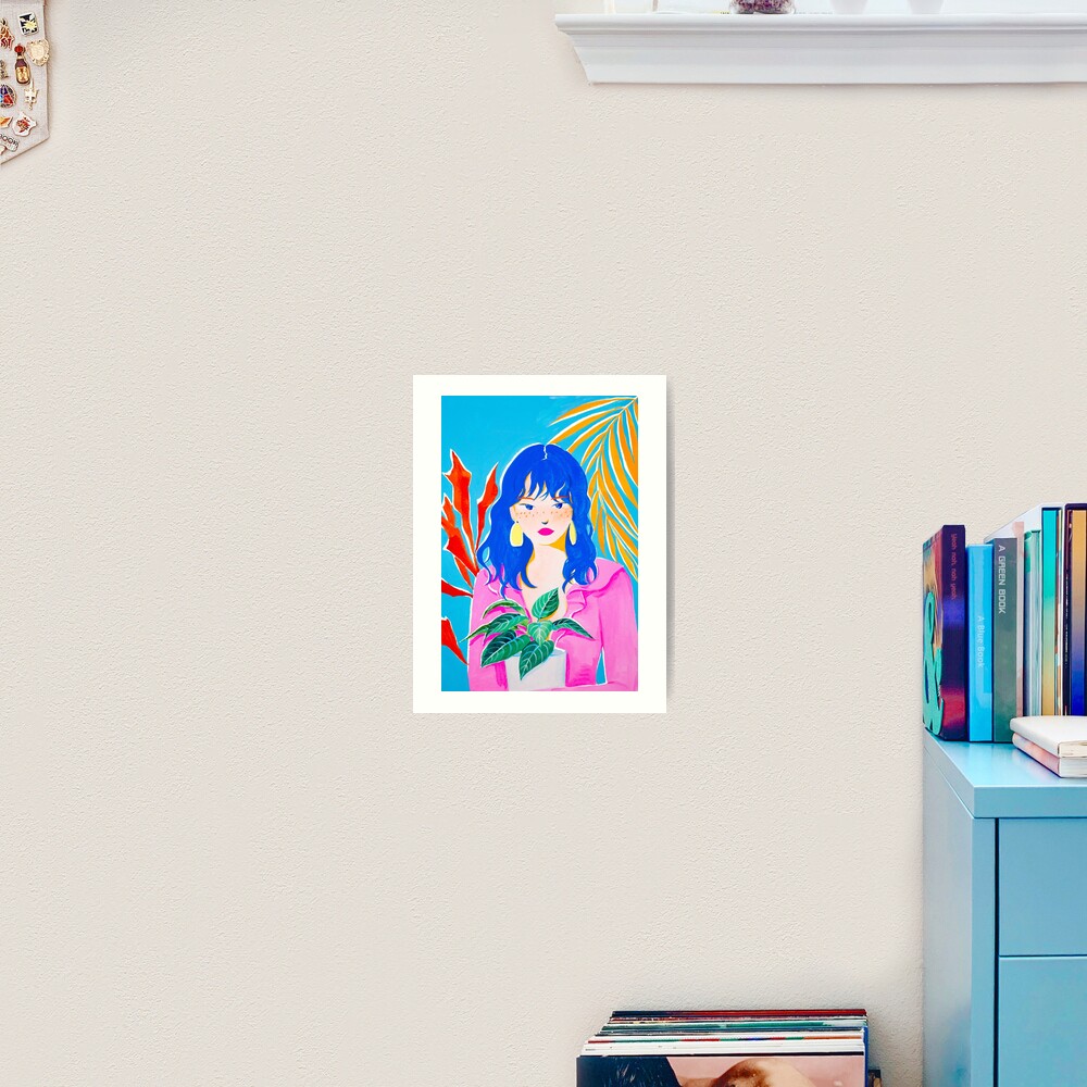 Plant Girl Art Print