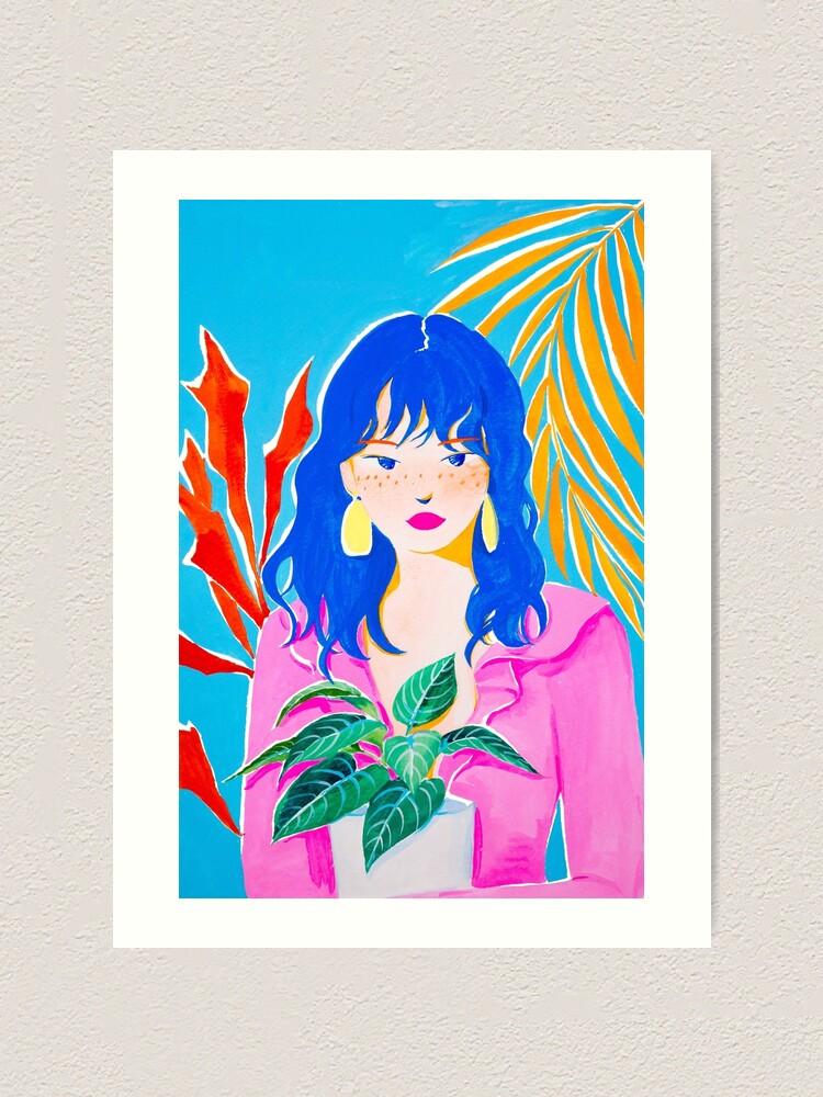 Alternate view of Plant Girl Art Print