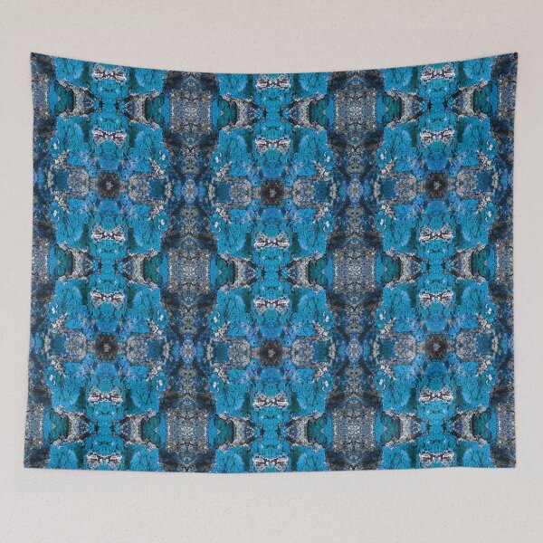 Item preview, Lichen on Rock - Repeating Pattern in Blue designed and sold by Tom Carpenter.