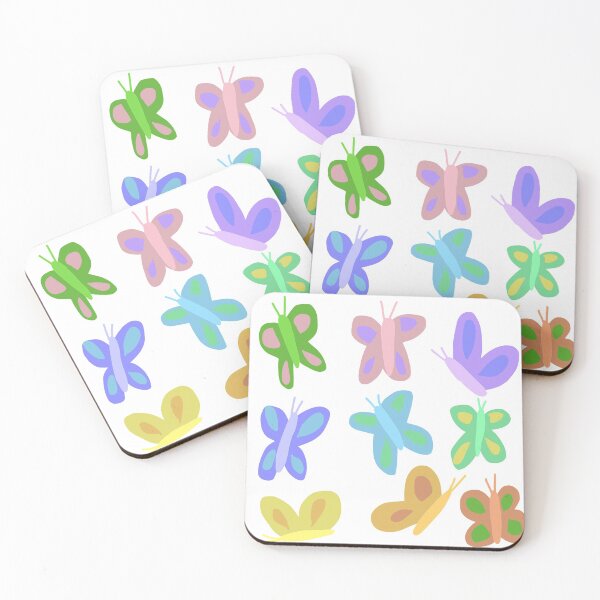 Item preview, Rainbow Butterflies with Contrast Colours designed and sold by ajberosil.