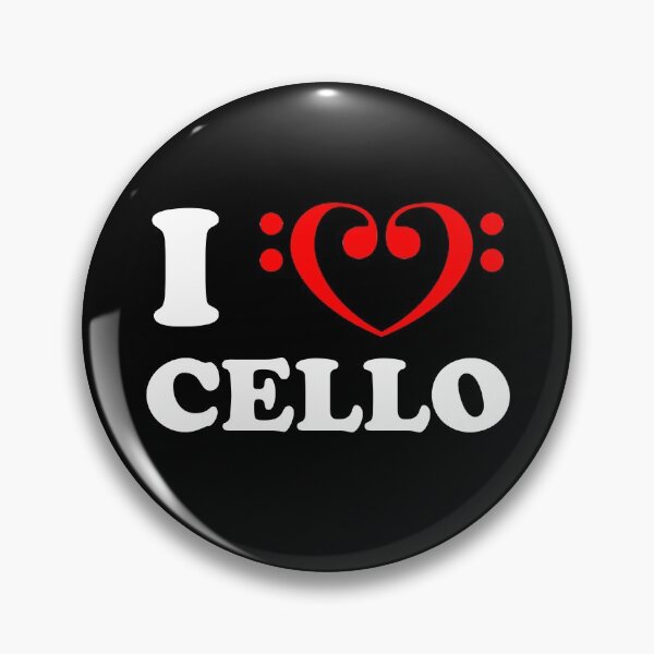 Item preview, I Love Cello Bass Clef Design  designed and sold by jaycartoonist.