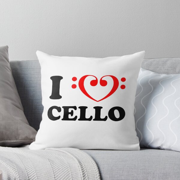 Item preview, I Love Cello Bass Clef Design  designed and sold by jaycartoonist.