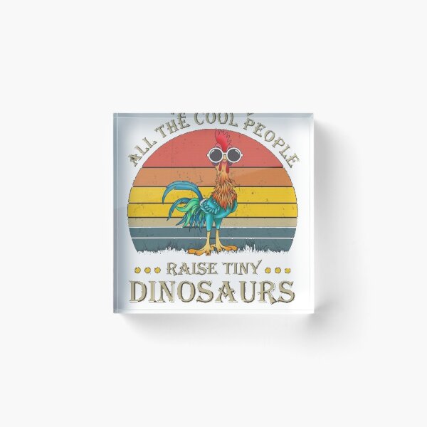 Item preview, All the cool people raise tiny dinosaurs chicken shirt designed and sold by Trendy Shirts.