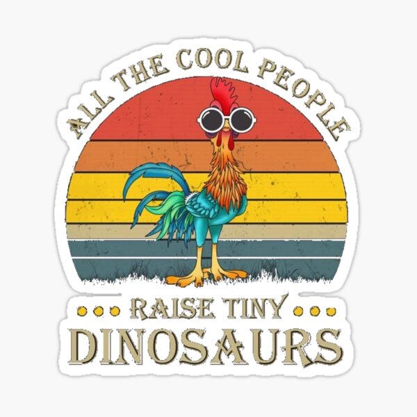 Item preview, All the cool people raise tiny dinosaurs chicken shirt designed and sold by Trendy Shirts.