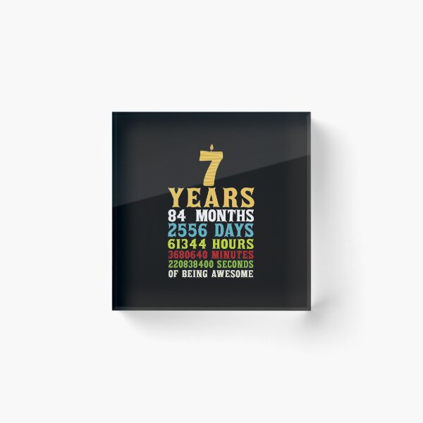 Item preview, 7 Years 84 Months Of Being Awesome Funny Seven Years Old 7th Birthday Anniversary Gift designed and sold by Md. Manjur Ahamed.