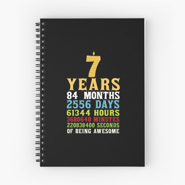 Item preview, 7 Years 84 Months Of Being Awesome Funny Seven Years Old 7th Birthday Anniversary Gift designed and sold by Md. Manjur Ahamed.