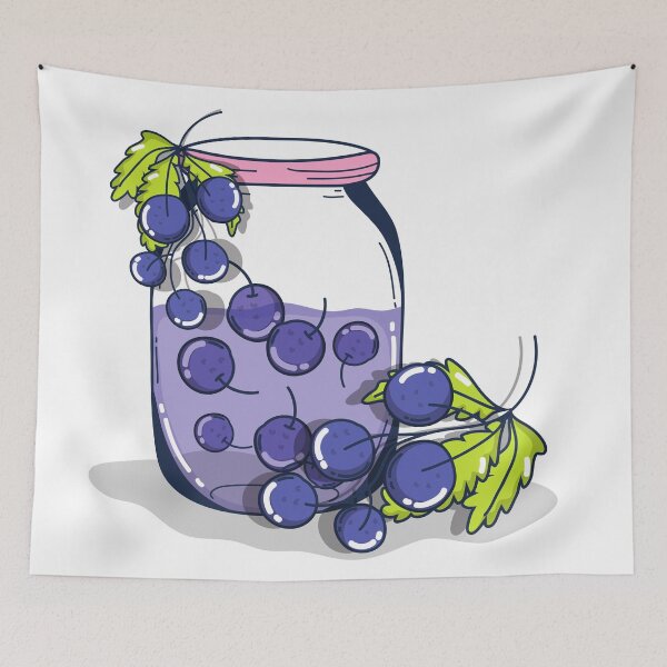 Item preview, Summer grapes juice Jar designed and sold by OneTimeEngineer.