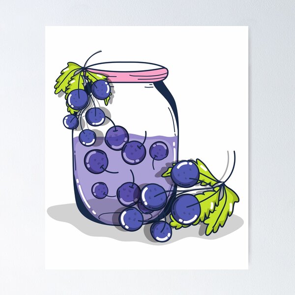 Item preview, Summer grapes juice Jar designed and sold by OneTimeEngineer.