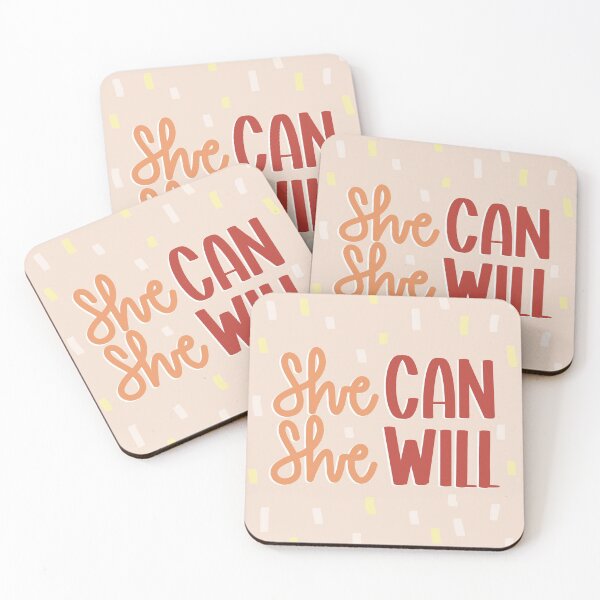 Item preview, She can. She will.  designed and sold by OliveNAmethyst.
