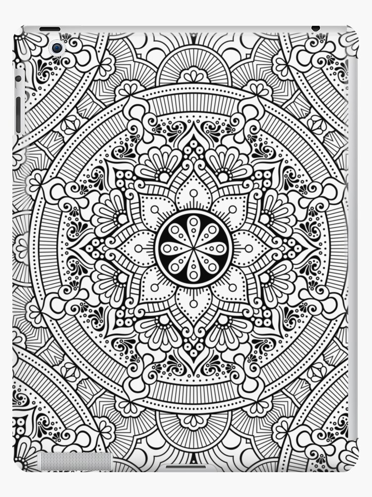 Black White Mandala Background Pattern