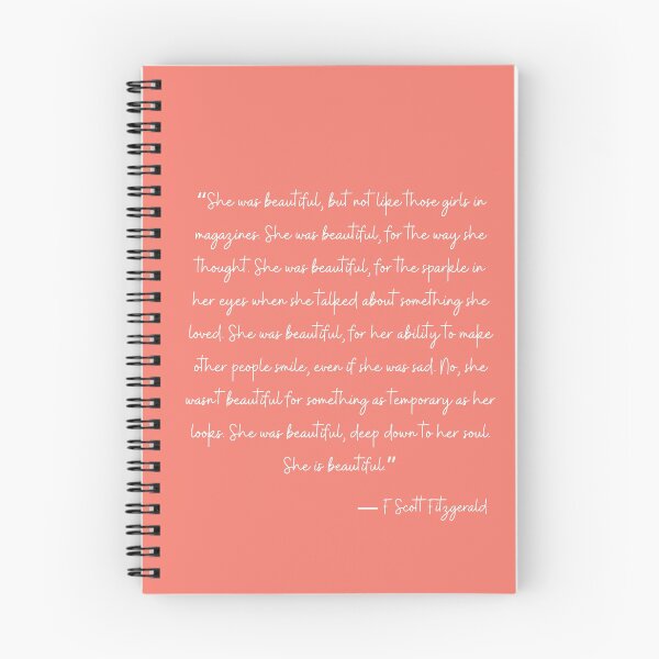 Item preview, She was beautiful - F Scott Fitzgerald designed and sold by The Little Wood Cottage.