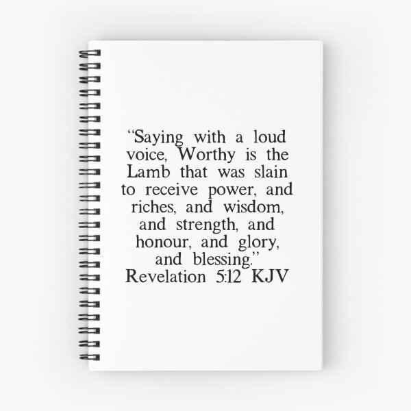 Item preview, Revelation 5:12 KJV designed and sold by IBMClothing.