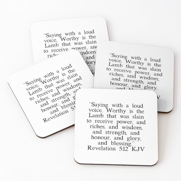 Item preview, Revelation 5:12 KJV designed and sold by IBMClothing.