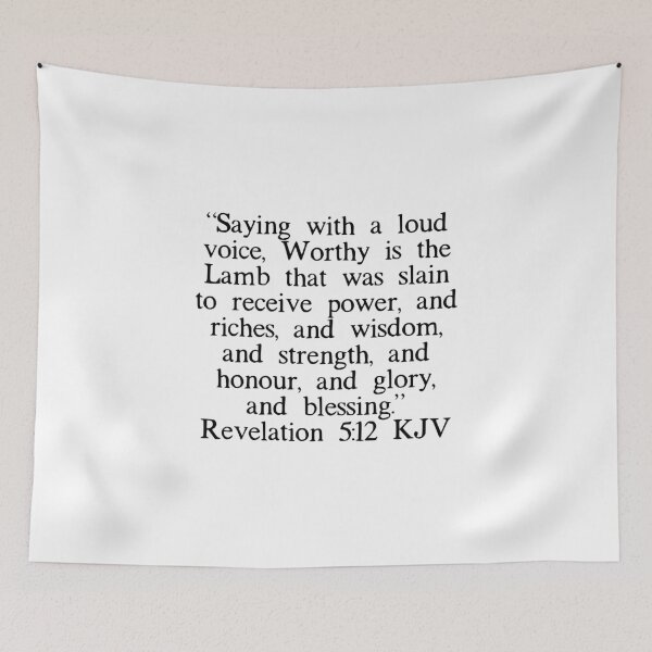 Item preview, Revelation 5:12 KJV designed and sold by IBMClothing.