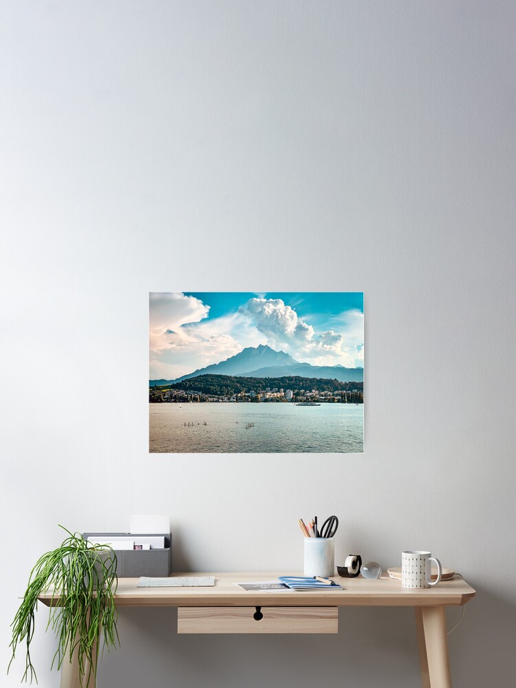 Thumbnail 2 of 3, Poster, cloudy sunset designed and sold by powerpointer.