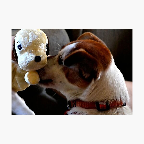 Item preview, Dog & Toy designed and sold by Wynona Grant.