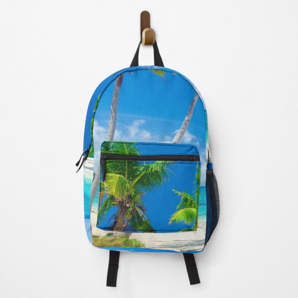 Item preview, Tropical Palm Tree on a Beach designed and sold by WildWoyages.