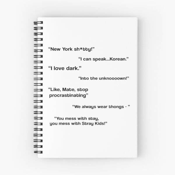 Item preview, STRAY KIDS - Funny Quotes Pack Black [BUY MEDIUM OR LARGER FOR STICKER PACK] designed and sold by SugarSaint.