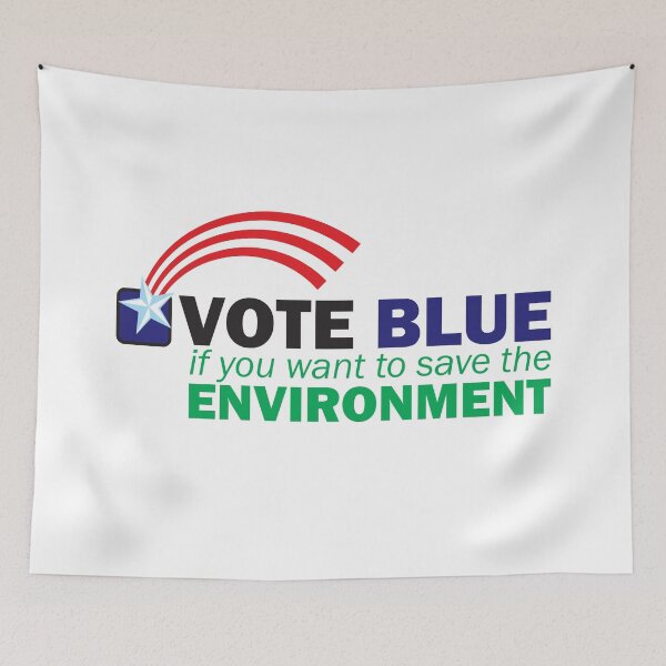 Item preview, VOTE BLUE for the ENVIRONMENT designed and sold by Peregrinus Creative.