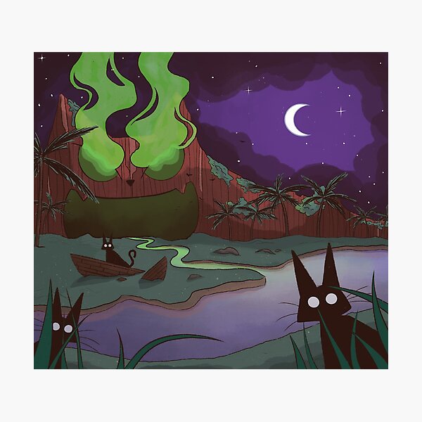 Item preview, Cat Mountain Illustration designed and sold by caileyhannahart.