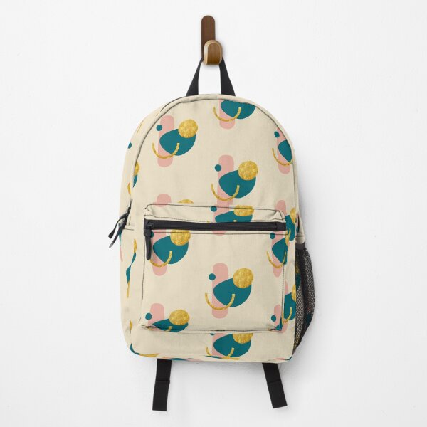 Item preview, Minimalist forms with gold and blue colors peachy colors, navy designed and sold by Nossikko.